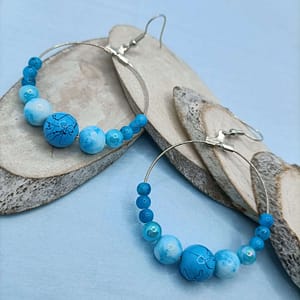 creoles a perles bleues